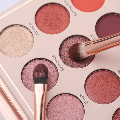 Eye Makeup Brush Set, 6 Pcs Professional Blending Eyeshadow Makeup Brushes for Concealer Eyebrows Eyeliner, Soft Hairs & Wood Handle